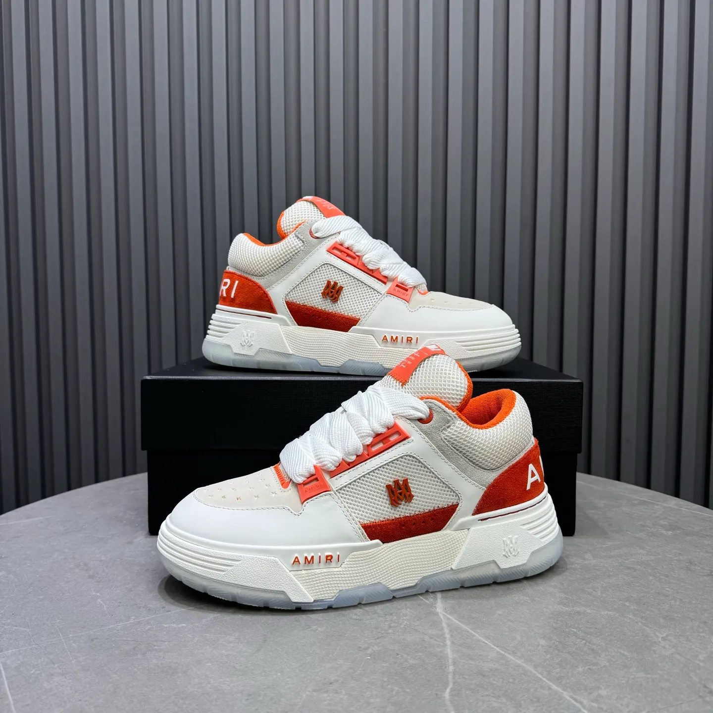 Men's shoes 💰660💰 AMIRI AMIRI trendy brand hot sale 🔥 Available all year round, couples 💑 Official website synchronization Imported fabrics 1⃣️ vs 1⃣️ replica, original factory special original sole, 35-45 (45. non-refundable)